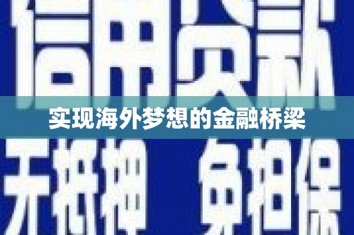 万柏林实现海外梦想的金融桥梁