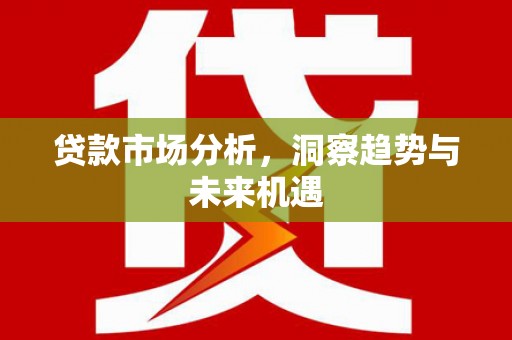 万柏林贷款市场分析，洞察趋势与未来机遇