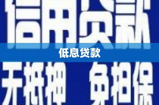 万柏林低息贷款