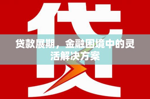 万柏林贷款展期，金融困境中的灵活解决方案