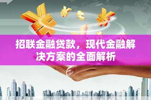 万柏林招联金融贷款，现代金融解决方案的全面解析