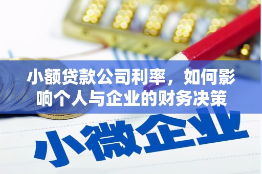 万柏林小额贷款公司利率，如何影响个人与企业的财务决策