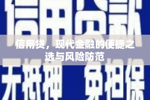 万柏林信用贷，现代金融的便捷之选与风险防范
